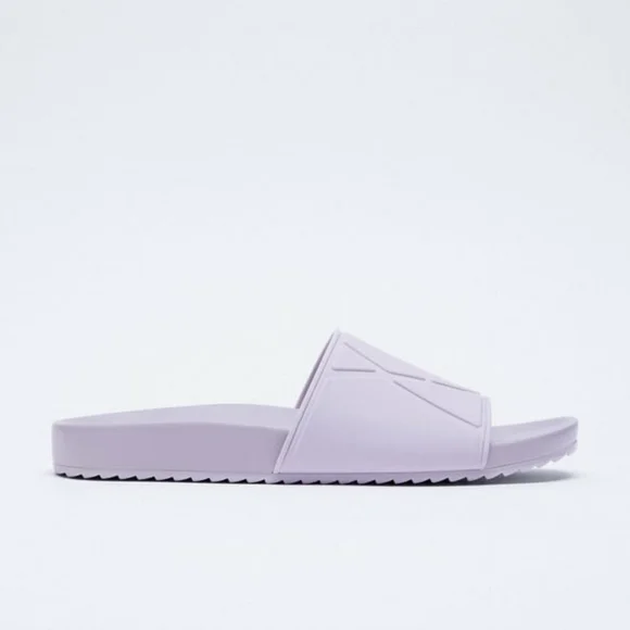 NWT ZARA LOW HEEL SANDALS in Mauve - Picture 6 of 6